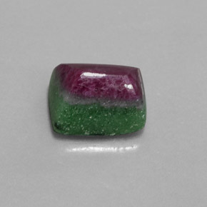 Rubi-Zoisite Multicolorido Natural 7.04ct, baguete, Opaco