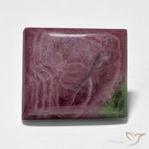 Rubi-Zoisite Multicolorido Natural 65.85ct, baguete, Opaco