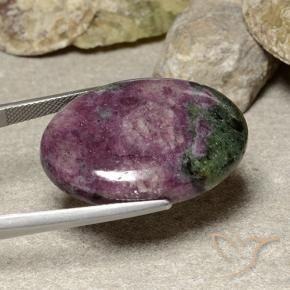 Rubi-Zoisite Multicolorido Natural 42.28ct, oval, Opaco