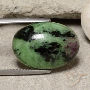 Rubi-Zoisite Multicolorido Natural 15.46ct, oval, Opaco