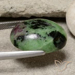 Rubi-Zoisite Multicolorido Natural 15.46ct, oval, Opaco