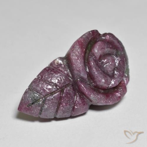 Rubi-Zoisite Multicolorido Natural 19.47ct, Flor cortada, Opaco