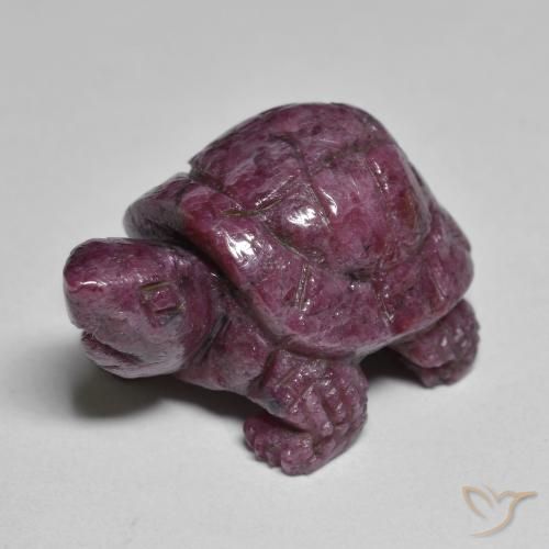 Rubi-Zoisite Roxo médio-escuro Natural 34.06ct, Chique, Opaco