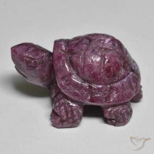 Rubi-Zoisite Roxo médio-escuro Natural 34.06ct, Chique, Opaco
