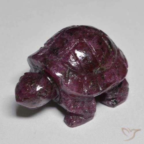 Rubi-Zoisite Vermelho Roxo Profundo Natural 41.62ct, Chique, Opaco