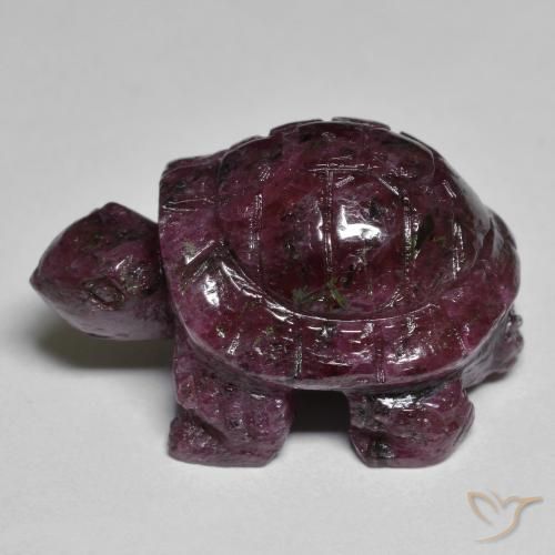 Rubi-Zoisite Vermelho Roxo Profundo Natural 41.62ct, Chique, Opaco