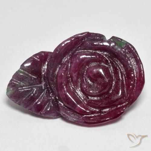 Rubi-Zoisite Multicolorido Natural 25.11ct, Flor cortada, Opaco