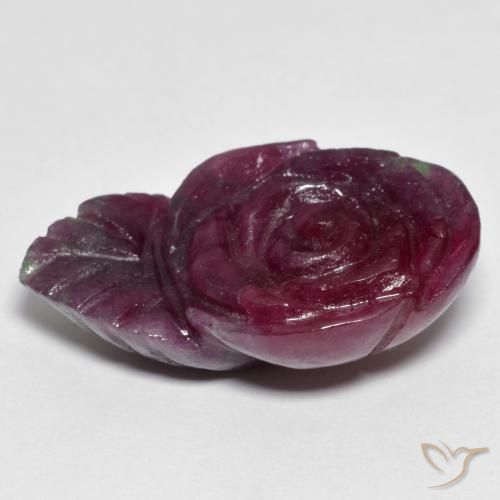 Rubi-Zoisite Multicolorido Natural 25.11ct, Flor cortada, Opaco