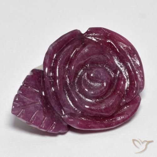 Rubi-Zoisite Multicolorido Natural 30.69ct, Flor cortada, Opaco
