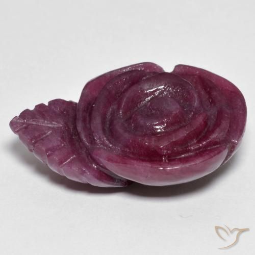 Rubi-Zoisite Multicolorido Natural 30.69ct, Flor cortada, Opaco