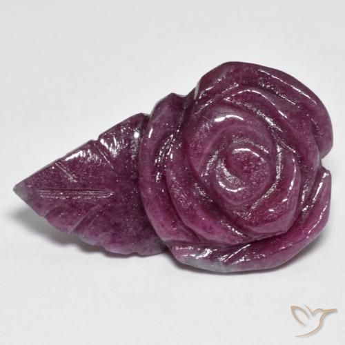 25.65ct Natural Multicolorido Rubi-Zoisite, Flor cortada, Opaco