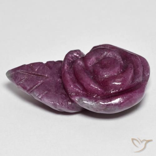 Rubi-Zoisite Multicolorido Natural 25.65ct, Flor cortada, Opaco