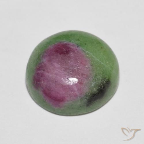 Rubi-Zoisite Multicolorido Natural 6.36ct, Redondo, Opaco