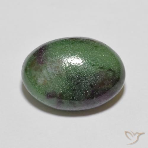 7.43ct Natural Multicolorido Rubi-Zoisite, oval, Opaco