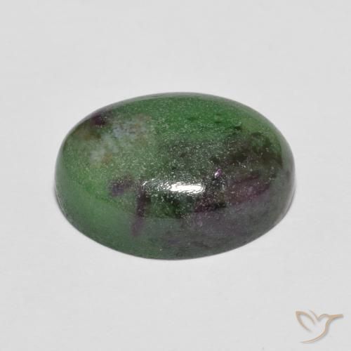 Rubi-Zoisite Multicolorido Natural 7.43ct, oval, Opaco