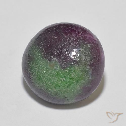 Rubi-Zoisite Multicolorido Natural 8.90ct, Redondo, Opaco