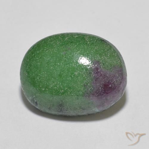 7.84ct Natural Multicolorido Rubi-Zoisite, oval, Opaco