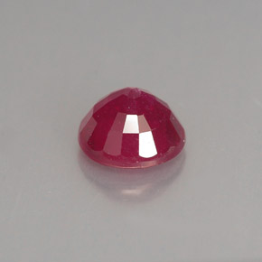 Rubi vermelho natural 1,90ct, corte redondo, VS-SI