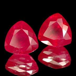 Pedras preciosas de rubi vermelho natural de  ct, trillion, VS-SI