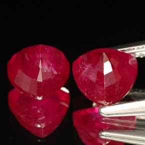 Pedras preciosas de rubi vermelho natural de  ct, trillion, VS-SI
