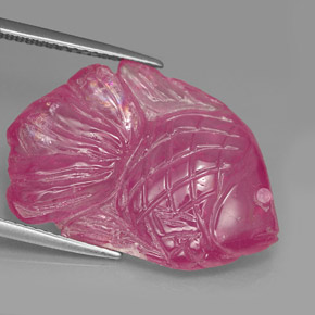 Rubi rosa natural 21,42ct, transparente, transparente/translúcido
