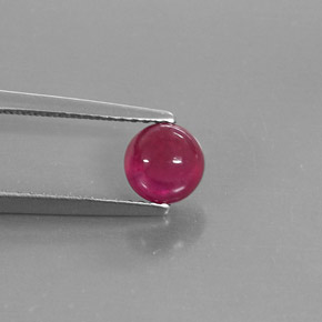 Rubi vermelho natural 1,43ct, transparente, transparente/translúcido