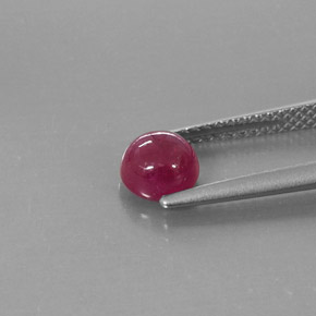 Rubi vermelho natural 1,43ct, transparente, transparente/translúcido