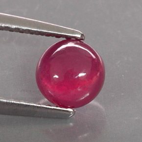 Rubi vermelho natural 1,26ct, transparente, transparente/translúcido