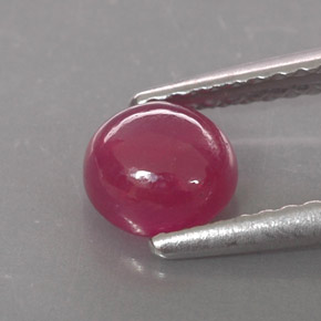 Rubi vermelho natural 1,26ct, transparente, transparente/translúcido