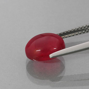 Rubi vermelho natural 4,18ct, transparente, transparente/translúcido