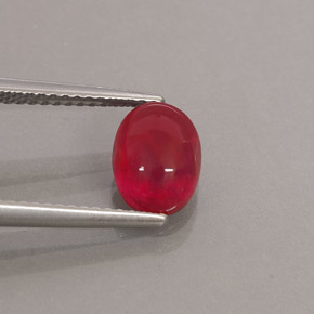 Rubi vermelho natural 2,46ct, transparente, transparente/translúcido