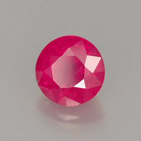 Rubi vermelho natural 1,17ct, corte redondo, SI