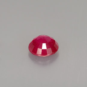 Rubi vermelho natural 1,00ct, corte redondo, SI