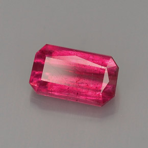 Rubi vermelho natural 1,13ct, corte esmeralda, VS-SI
