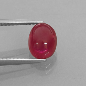 Rubi vermelho natural 2,82ct, transparente, transparente/translúcido