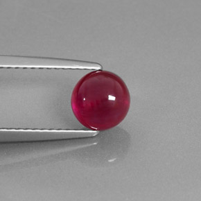 Rubi vermelho natural 1,95ct, transparente, transparente/translúcido