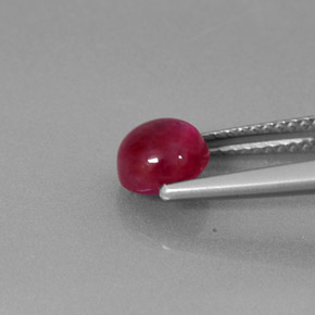 Rubi vermelho natural 1,95ct, transparente, transparente/translúcido