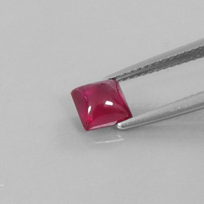 Rubi vermelho natural 1,41ct, transparente, transparente/translúcido