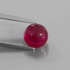 Rubi vermelho natural 3,35ct, transparente, transparente/translúcido