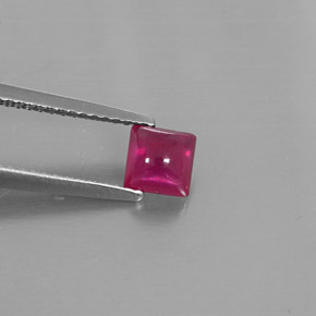Rubi vermelho natural 1,00ct, transparente, transparente/translúcido