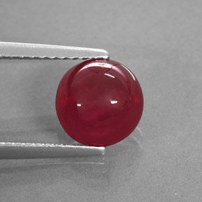 Rubi vermelho natural 3,13ct, transparente, transparente/translúcido