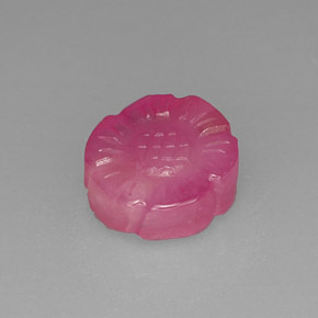 Rubi rosa natural 2,66ct, forma extravagante, translúcido