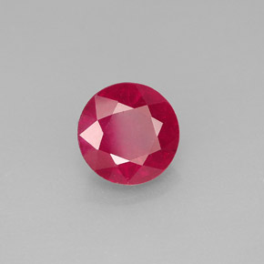 Rubi vermelho natural 1,87ct, corte redondo, SI