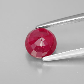 Rubi vermelho natural 1,97ct, corte redondo, SI