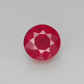Rubi vermelho natural 2,02ct, corte redondo, SI