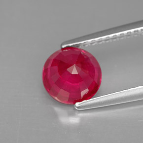 Rubi vermelho natural 1,88ct, corte redondo, SI-I1