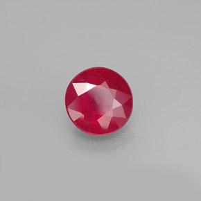 Rubi vermelho natural 1,97ct, corte redondo, SI-I1