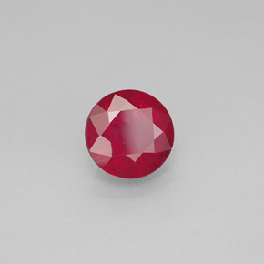 Rubi vermelho natural 1,87ct, corte redondo, SI-I1