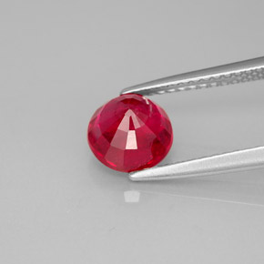 Rubi vermelho natural 1,84ct, corte redondo, SI-I1
