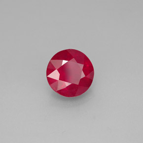 Rubi vermelho natural 1,93ct, corte redondo, SI-I1